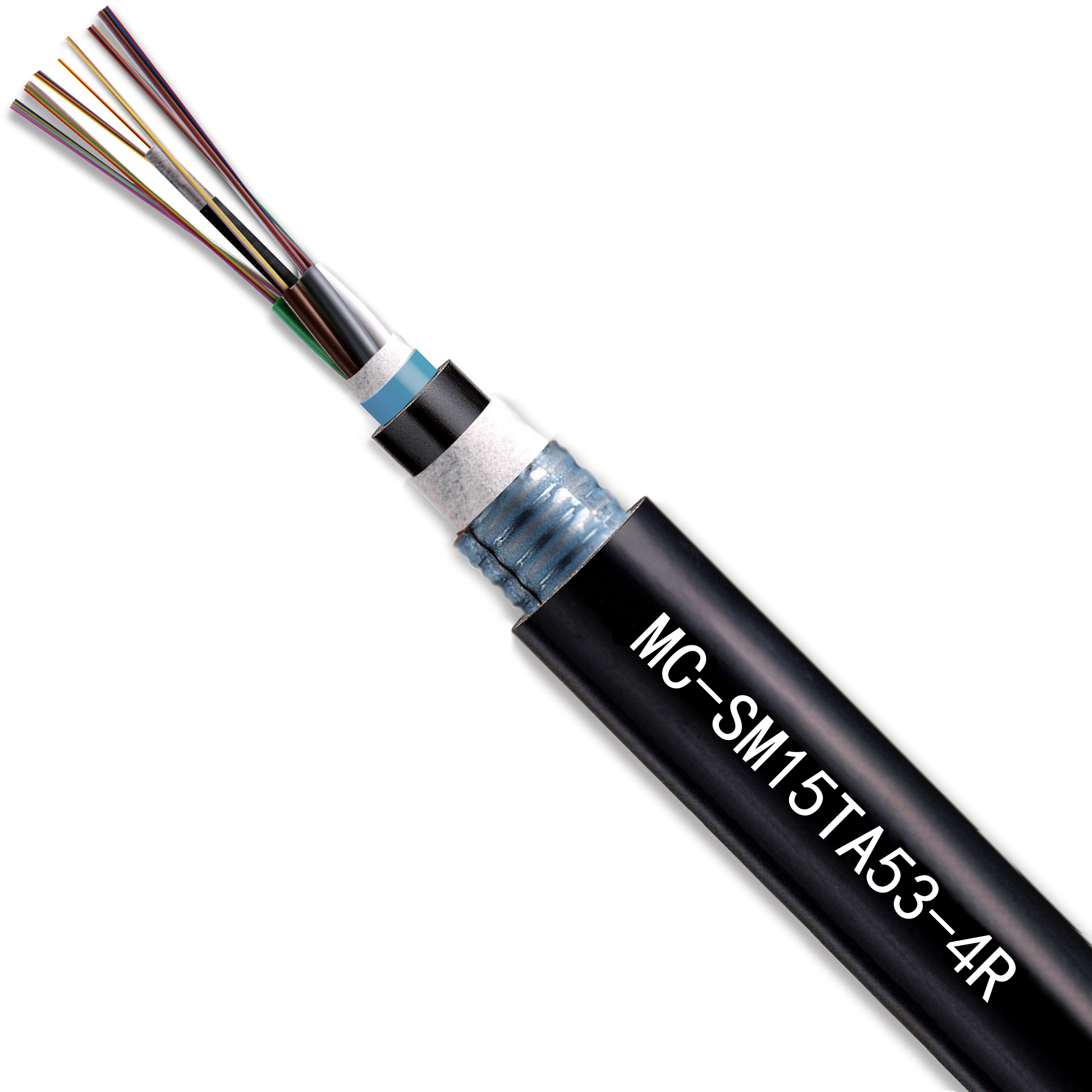 GYTA53层绞式室外单模光缆4芯（4-144芯）/MC-SM15TA53-4R